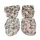 4pc Happyflute Reusable Cloth Diaper Covers - Adjustable One Size Snaps - New