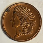 Large Souvenir Penny Of Butte Montana Approximately 3 5 8 Inches Copper Plated