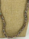 African Trade Beads Powder Glass Necklace Vintage Colorful Handmade 26 Inch
