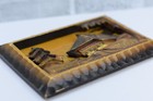 Vintage German Black Forest 3-d Hand Carved Wood Picture