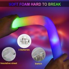 Led Glow Sticks Bulk - 20pcs Multicolor Foam Batons  Flashing Light Up Party Fav