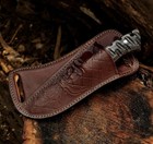 10 Pieces Custom Handmade Pure Cow Leather Sheath For Hunting Knife