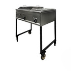 41  Commercial Taco Cart W  Flat Top Griddle   3 Warmer 2 Burner Propane