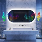 Led Bathroom Mirror Anti-fog Wall Vanity Mirror Bluetooth Intelligent Display Hd