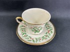 Lenox Holiday China Gold  1  cup And Saucer Set outlet Mark looks Great usa