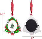 2025 Christmas Tree Ornament Picture Frame Holiday Keepsake Gift Home Decor Chri