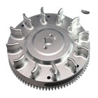 Silver Electric Start Billet Flywheel For Honda Gx 200 160 196cc Clone Tillotson
