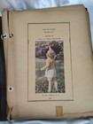 Antique Scrapbook Album Art Clippings 1900 s Illust Engravings 65  Pages