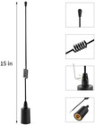 Long Range Vhf Marine Radio Antenna 156-163mhz Antenna Pl259 Connector With 16 5