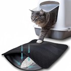 Large Size Cat Litter Mat Double Layer Waterproof Pet Litter Box Mat Non-slip