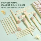 Buttery Blends Brush Set 18pcs Face eye Makeup Brushes Set Labeled