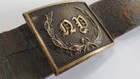 Civil War To Indian Wars New York Militia Buckle   Original Leather Belt 