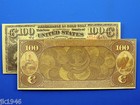 Reproduction  100 1875 National Gold Bank Note Us Paper Money Currency Copy