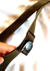 Vtg East German Wwii Old Style Field Military Y Suspenders Green Grey Canvas 40 