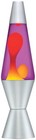Lava   Lamp 14 5   Yellow Wax purple Liquid silver Base   Cap  new   Decor  Lam