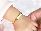 14k Gold Filled Baby Bracelet With Engraving 6   Adjustable Christmas Gift-14