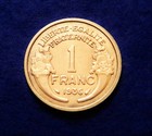 1936 France Franc - Great Looking Coin - See Pictures