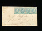 Va Charlottesburg Confederate Cover Csa  7  2 Pairs  Sotn Date  20   Rate
