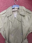 Vintage Us Army Trench Coat Og-107 Raincoat Reg 34 Military Issue  414mg 