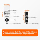 Piano Keyboard Stickers For 88 76 61 54 49 Keys  Transparent And Removable Piano