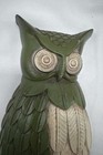 Mid Century Owl Sexton 1969 Metal Green Wall Art Decor Cast Metal Vintage