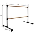 6ft Solid Wood Ballet Barre With Adjustable Range For Home Studio Dance Practice
