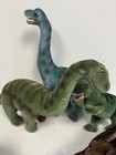 Lot X5 Vintage Gund Dinosaurs Plush 17  Stuffed Animal Green Blue Yellow Gr8 Con