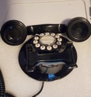  1999  Corded Phone Black Push Button Retro Vintage Style Telephone