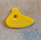  Vintage Plastic Ocarina Cracker Jack Co  Whistle 4 Holes - Yellow