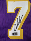 Dennis Rodman  73 Signed Custom Los Angeles Lakers Purple Jersey Swau Cert