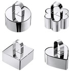 6 Cookie Cutter Set Stainless Steel Biscuit Mould Pastry Baking Cake Mini Metal