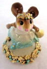 Wee Forest Folk Mouse Figurine Tingle Belle Girl Left Hand Bell M-304b No Chips 