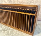 Vintage Kalmardesigns 20 Slot Cd Holder Teak Wood Mcm Storage Eject Buttons Work