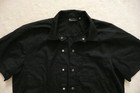 Chef Works  ventilated  Snap Shirt Size M Black