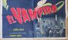 1957 El Vampiro Abel Salazar 1sh Movie Poster Top Rare Ed  Vampire Horror