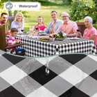 Rectangle Waterproof Vinyl Table Cloth  Buffalo Flannel Backed Tablecloth 