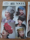 Lot 6 Vogue Patterns-vtg Style Hats- 7325  7464  7657  7838  8008  8052-all Ff