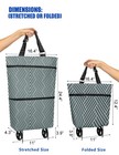 Foldable Grocery Cart With Wheels  Convenient Shopping Cart For Groceries  gr   