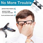 Anti-slip Nose Pads Silicone Butterfly Shape - 13 Pairs Soft Non 1 8mm white