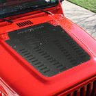 Vented Hood Louver Black Powder Coat For 2013-2017 Jeep Wrangler Jk