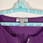 Dressbarn Womens Shirt Top Sz S Long Sleeve Pullover Comfort Top Blouse Purple