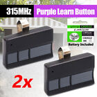 2 Pcs For Chamberlain Liftmaster Craftsman Garage Door Opener Remote 373p   373w