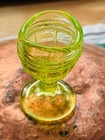 Vintage Eye Cup Green Neon Glass Rinse Optical Eyes 2 25  Tall Gorgeous