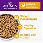Wellness Complete Health Adult Dry Cat Food For Indoor Cats  Natural  Grain F   