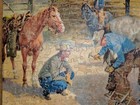 Vintage Wooden Jigsaw Puzzle Jk Straus Critics 500 Complete Charlie Dye Cowboy