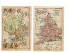 1899 Maps Of England france And Europe british Isles From The Larkin Soap Atlas