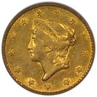 1852 Gold Liberty Dollar Pcgs Xf45 Circulated Coin G 1