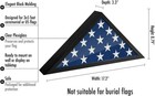 Usa American Flag Case Ceremonial Flag Display Case For Tabletop Or Wall Hanging