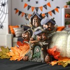 12 In  Halloween Pumpkin Tree House With Multi Color Led Lights