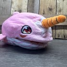 Baby Shark Plush Singing Narwhal Stuffed Hand Puppet Animal Pink Fish 19in